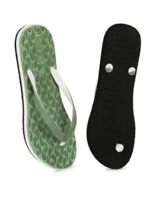 ROKKS Women Printed Rubber Slip-On