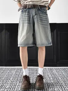 StyleCast x Revolte Men Mid-Rise Denim Shorts