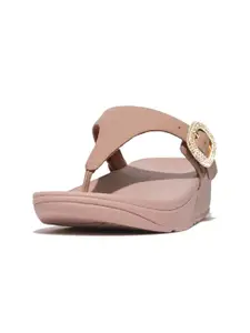 fitflop Regular T-Strap Flats with Buckles