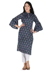 IRK Fashion Women Ethnic Motifs Printed Flared Sleeves Kurta