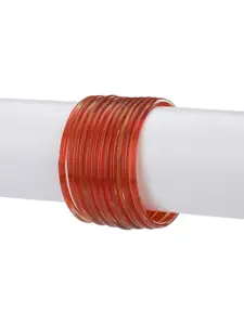 1ST TIME Set Of 12 Glass Bangles