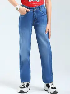 Monte Carlo Boys Regular Fit Low-Rise Low Distress Heavy Fade Jeans