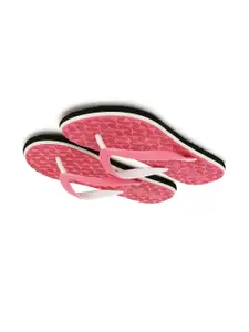 ROKKS Women Printed Rubber Flip-Flops