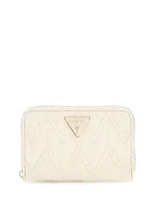 GUESS Women Textured Quilted Zip Around Wallet