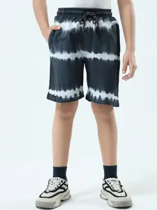 Monte Carlo Boys Colourblocked Regular Fit Mid-Rise Cotton Shorts