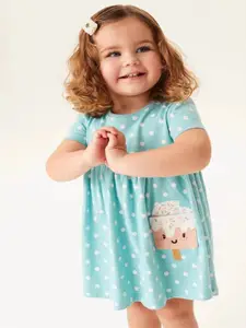 INCLUD Girls Polka Dots Fit & Flare Dress
