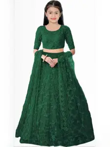 F Plus Fashion Girls Lehenga Choli with Dupatta Set
