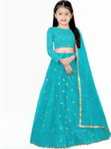 F Plus Fashion Girls Lehenga Choli with Dupatta Set