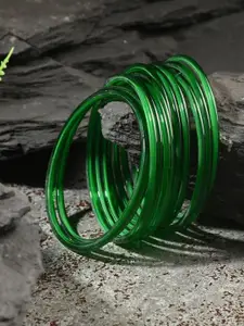 1ST TIME Set Of 12 Glass Bangles