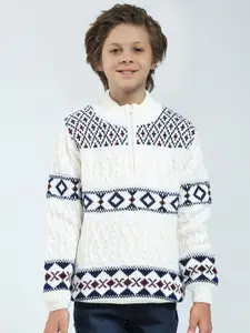 Monte Carlo Boys Mock Collar Pullover Sweater