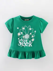 INCLUD Girls Typography Printed Top