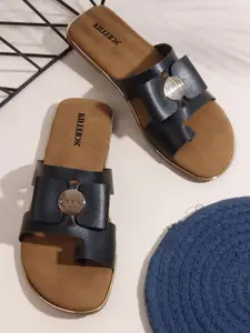 Killer Women Solid Open Toe Flats