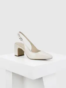 Oroh Camila Women Leather Block Heel Mules