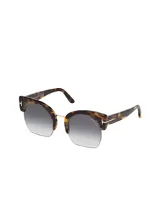 Tom Ford Women Half Rim Lens & Black Cateye Sunglasses FT0552 55 56B