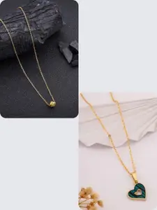 DressBerry Green Stainless Steel Necklace