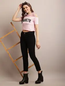 Raabta Fashion Women Typography Printed Top