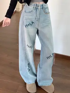 StyleCast Women Straight Fit High-Rise Jeans