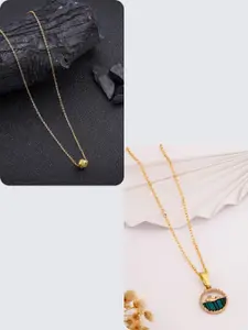 DressBerry Green Stainless Steel Necklace