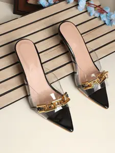 AVIVASTYLE Women Kitten Heel Peep Toes