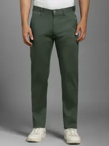 Louis Philippe Sport Men Textured Slim Fit Mid-Rise Trousers