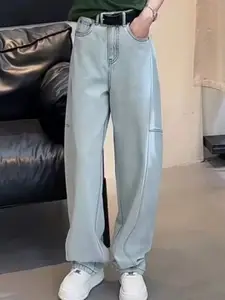 StyleCast Women Solid Straight Fit High-Rise Jeans