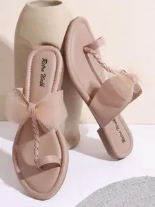 Retro Walk Women Solid Open Toe Regular Flats