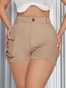 KPOP Women Regular Fit Cargo Shorts