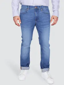 Lee Men Slim Fit Mid-Rise Light Fade Stretchable Jeans