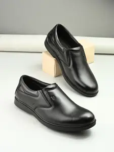 MENGLER Men Leather Formal Slip-Ons