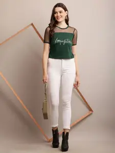 Raabta Fashion Women Printed Fitted Top