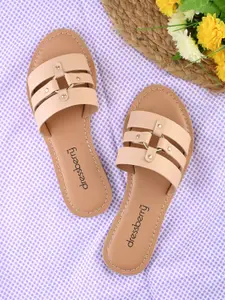 DressBerry Women Open Toe Flats