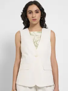 Annabelle by Pantaloons Sleeveless Single Breasted Blazer