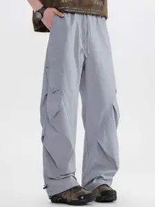 StyleCast x Revolte Men Loose Fit Easy Wash Parachute Trousers