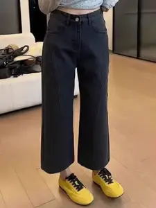 StyleCast Women Wide Leg High-Rise Jeans