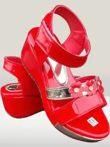 NEW LATEST Girls Embellished Open Toe Flats