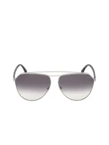 Tom Ford Women Steel-Toned Aviator Sunglasses with UV Protected Lens FT0681 63 16B