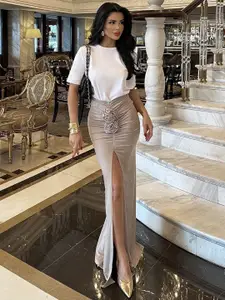 KPOP Straight Maxi Skirt