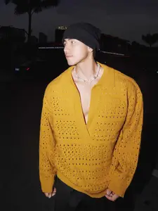 StyleCast x Revolte Lapel Collar Pullover