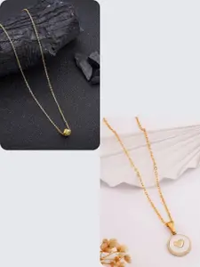 DressBerry New Stylish Elegant Women Multi-Color Set of 2 Necklace