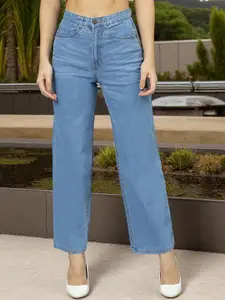 Chemistry Women Flared High-Rise Light Fade Stretchable Jeans