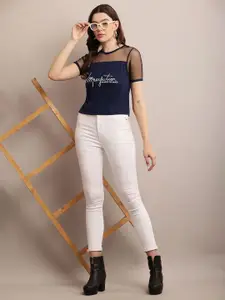 Raabta Fashion Women Typography Printed Top