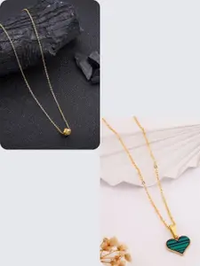 DressBerry Green Stainless Steel Necklace