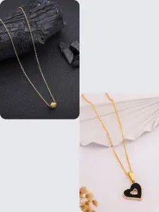 DressBerry Black Stainless Steel Necklace