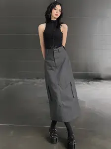 KPOP Straight Maxi Skirts