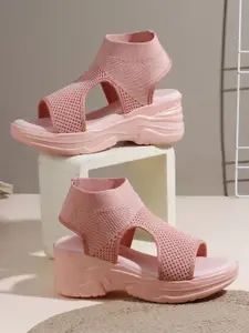 Try Me Women Open Toe Platform Heel Sandals
