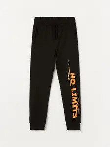 Fame Forever by Lifestyle Boys Printed Pure Cotton Mid-Rise Joggers