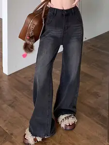 StyleCast Women Wide Leg High-Rise Jeans