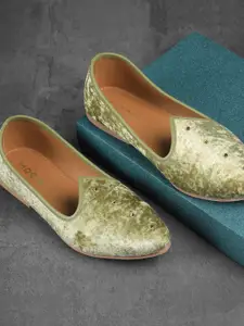 Mochi Ethnic Suede Shoe-Style Sandals