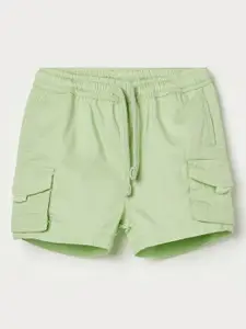 Juniors by Lifestyle Boys Regular Fit Mid-Rise Cotton Cargos Shorts