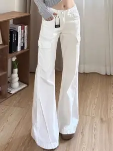 StyleCast Women Wide Leg Low-Rise Jeans